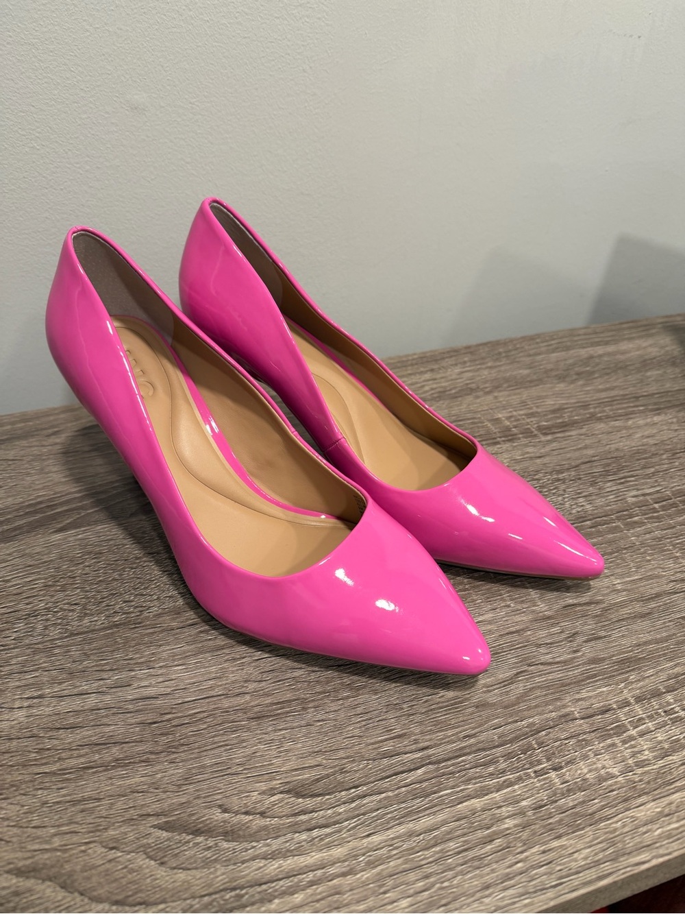 INC International Concepts Hot Pink Patent Pointed-Toe Pumps